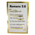 Romans 5:8 Christian Scripture Wall Art
