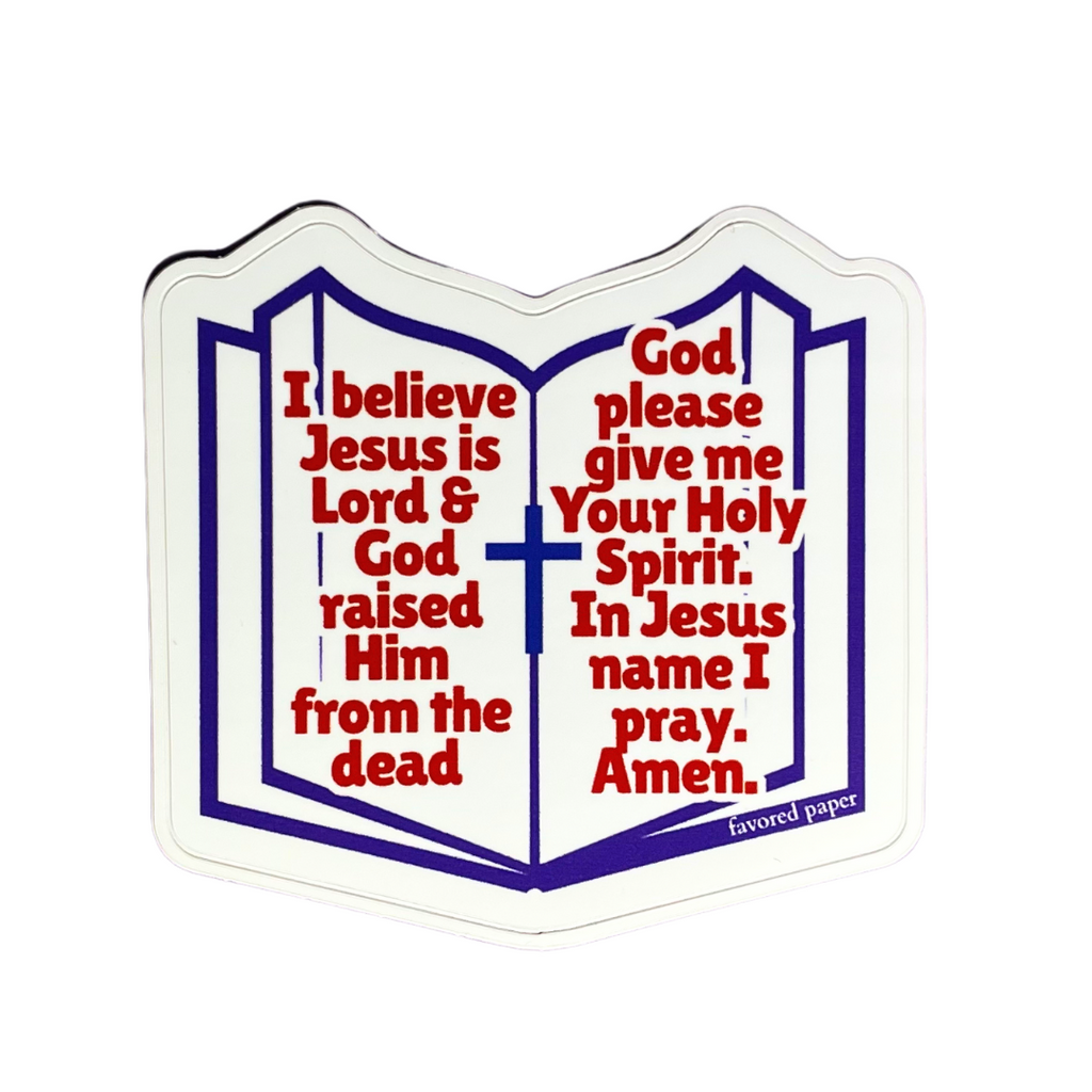 Salvation Prayer Sticker