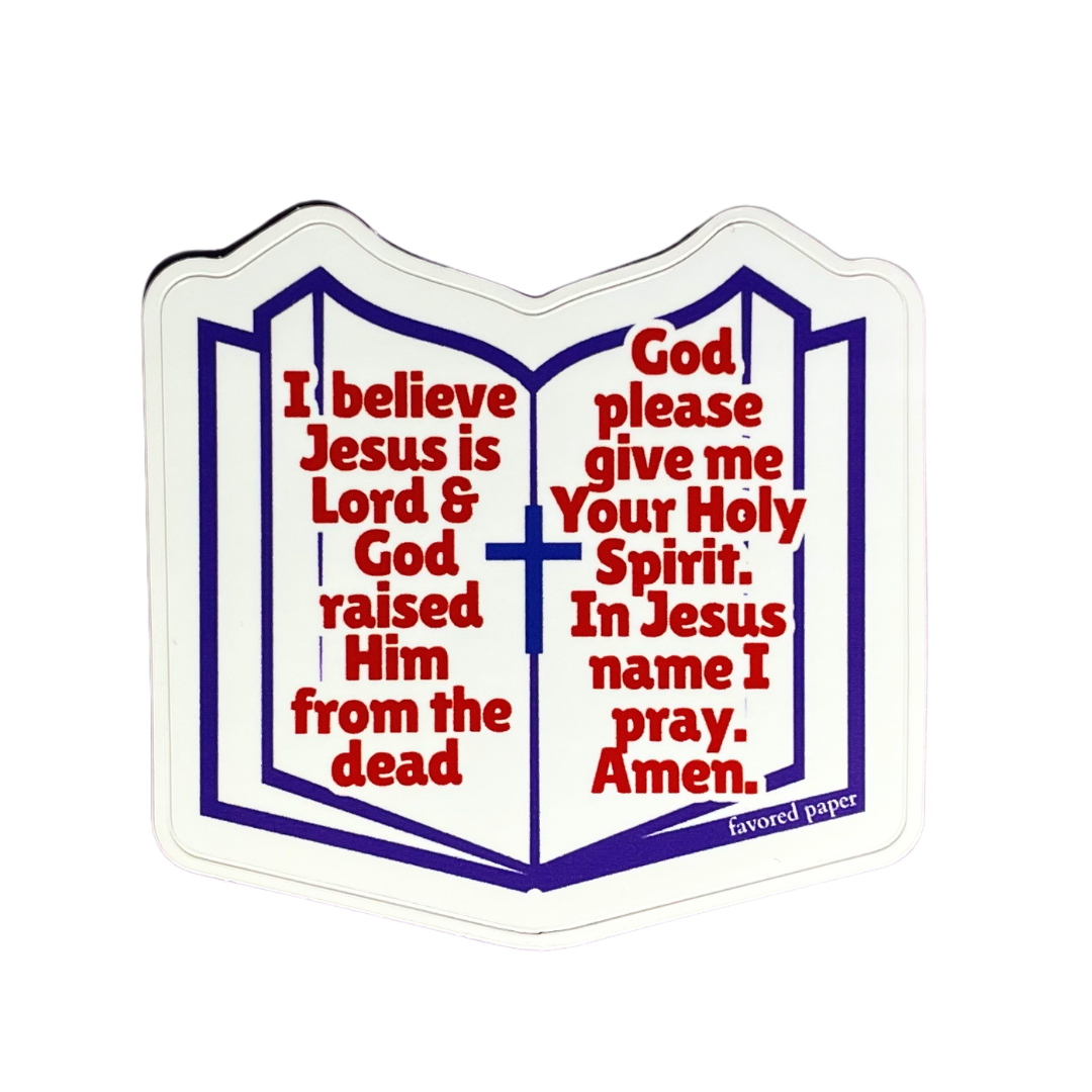 Salvation Prayer Sticker