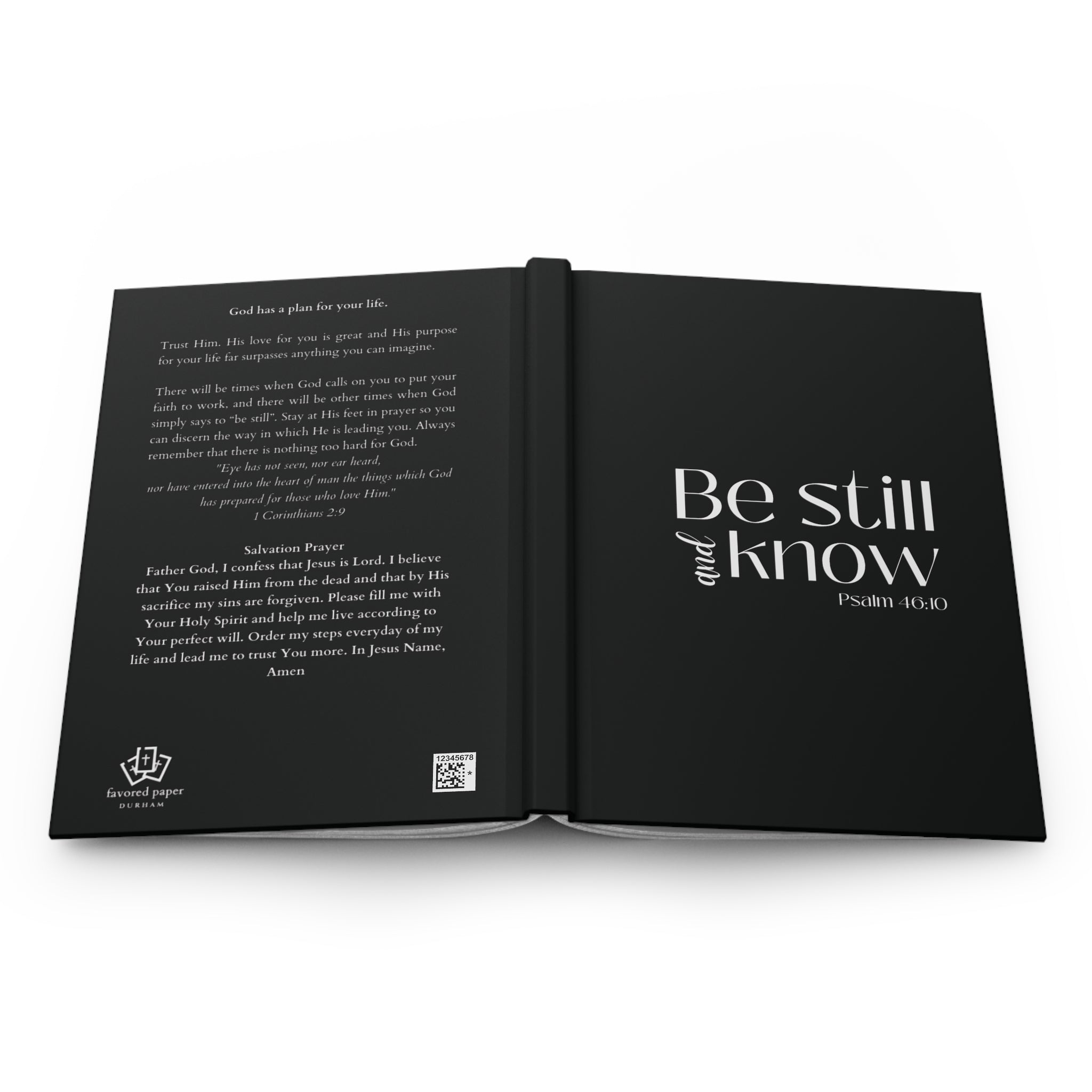 Be Still and Know Christian Notebook Psalm 46:10