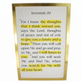 Jeremiah 29:11-13 - Gold Framed 11x17 Christian Scripture Wall Art