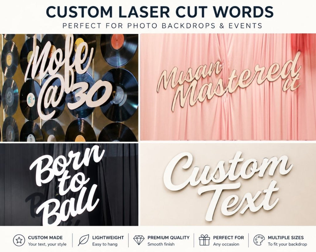 Custom Laser Cut Wooden Sign