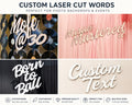 Custom Laser Cut Wooden Sign