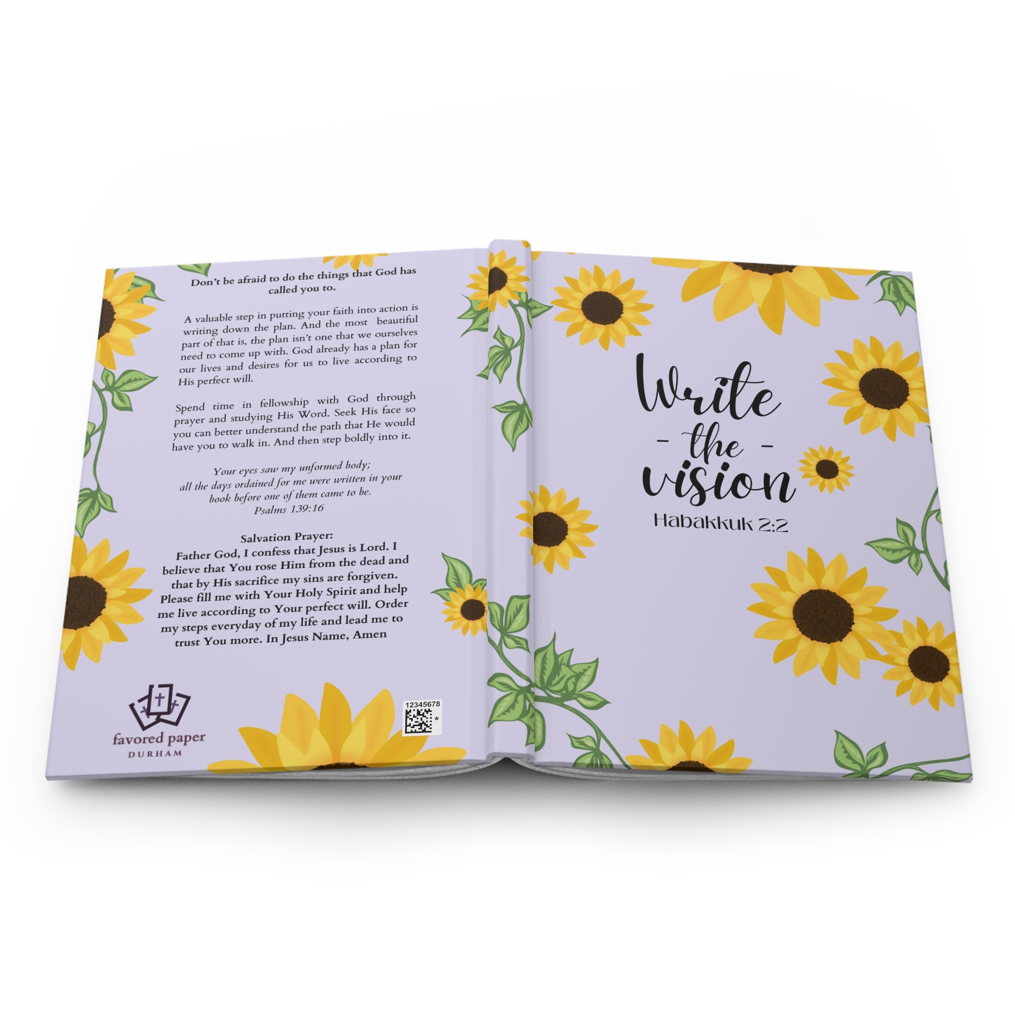 Write The Vision Habakkuk 2:2 Christian Notebook